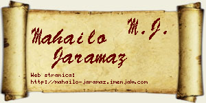 Mahailo Jaramaz vizit kartica
